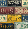 Malibu PS License Plates Traditional Novelty - Mutlicolored | Peel and Stick Removable Wallpaper