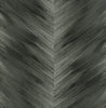 Malibu PS Washed Chevron Contemporary Chevron - Charcoal | Peel and Stick Removable Wallpaper