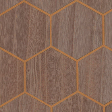 Highlands Honeycomb Wood Weave | Hollywood Wallcoverings