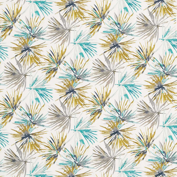 Aucuba Embroidery Teal/Zest | Harlequin