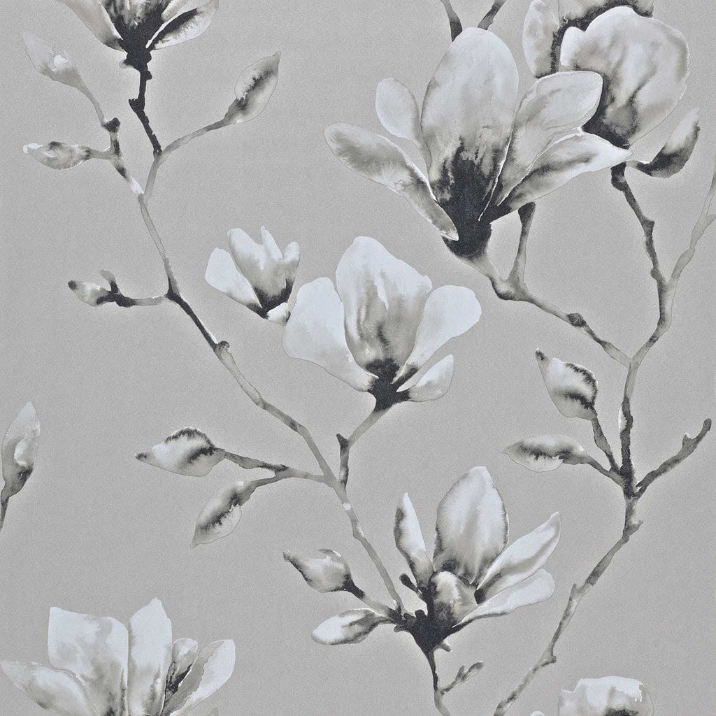 Lotus Silver Wallcovering | Harlequin