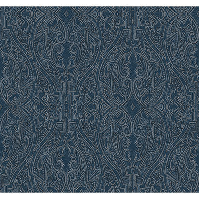 Ascot Damask Wallpaper | Jeffrey Stevens