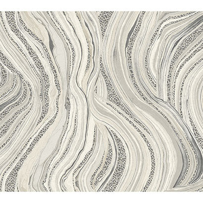 Porquerolles Charcoal Wallcovering | Jeffrey Stevens