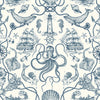 Deep Sea Toile Wallpaper | Jeffrey Stevens