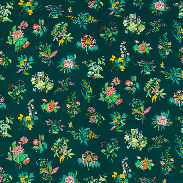 Woodland Floral Velvet Jade/Malachite/Rose Quartz | Harlequin