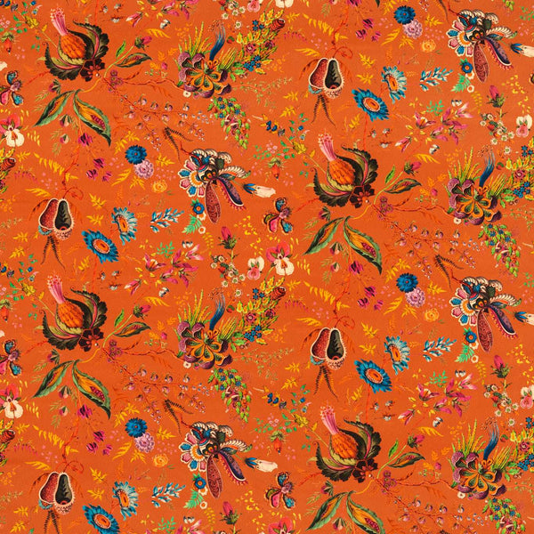 Wonderland Floral Velvet Amber/Lapis/Ruby | Harlequin