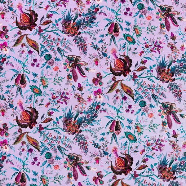 Wonderland Floral Velvet Amethyst/Lapis/Ruby | Harlequin