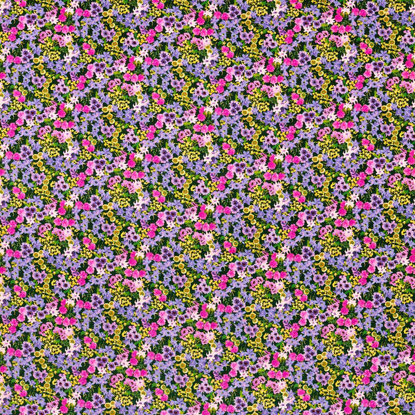Wildflower Meadow Velvet Emerald/Amethyst/ Spinel | Harlequin