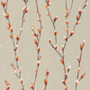 Salice Tangerine Gilver Wallcovering | Harlequin