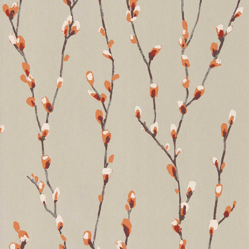 Salice Tangerine Gilver Wallcovering | Harlequin