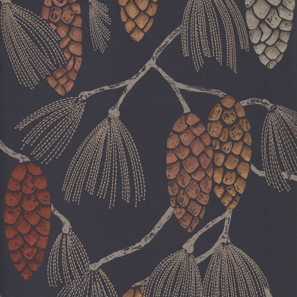 Epitome Copper Gold Sepia Wallcovering | Harlequin