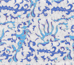 Royal Blue Sky on White Wallcoverings | Suncloth