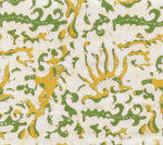 Green Yellow on White Wallcoverings | Suncloth
