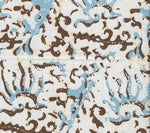 Blue Brown on White