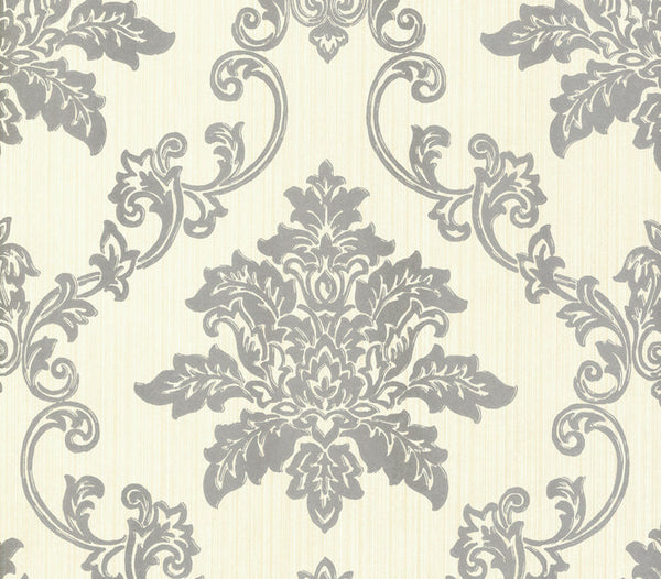 Hampton - Silver Wallcovering | 1838 Wallcoverings