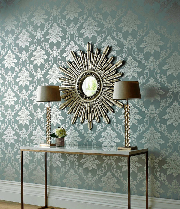 Hampton - Duck Egg Blue Wallcovering | 1838 Wallcoverings