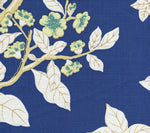 Happy Garden, New Navy on White