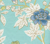 Happy Garden, Turquoise on White