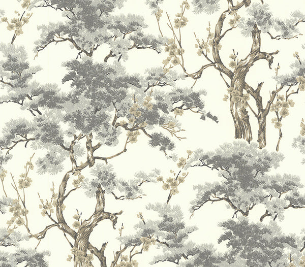 Harewood - Grey Wallcovering | 1838 Wallcoverings