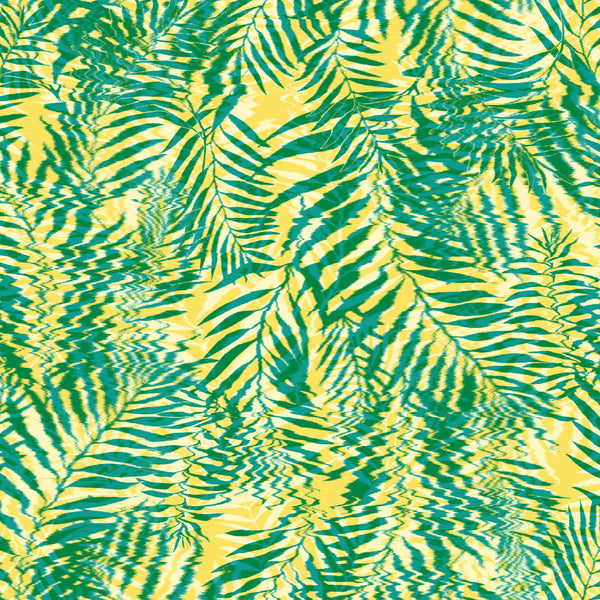Hazy Palm Lemon | Poppy Print Studio Wallcovering