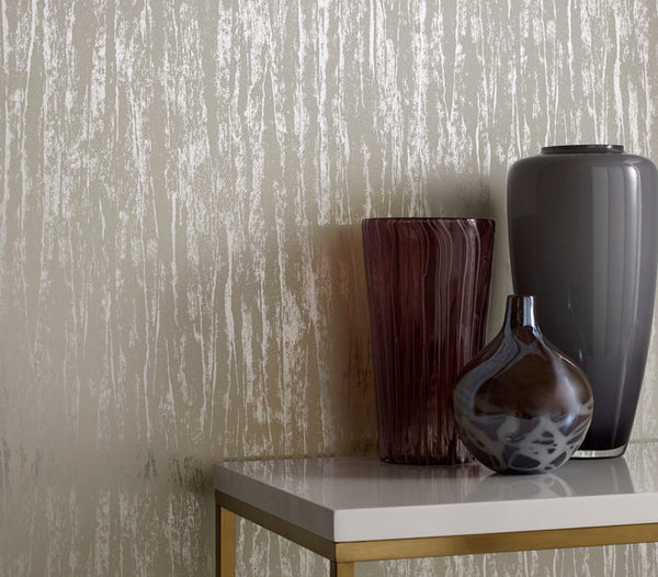Helmsley - Silver and Cream Wallcovering | 1838 Wallcoverings