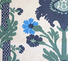 Henriot Floral, Blues on Ecru