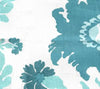 Henriot Floral, Turquoise on Ecru