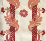Henriot Stripe, Roses Pink on Tinted Linen