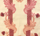 Henriot Stripe, Roses Pink on Tinted Linen Cotton