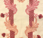 Henriot Stripe, Roses Pink on Tinted Linen Cotton