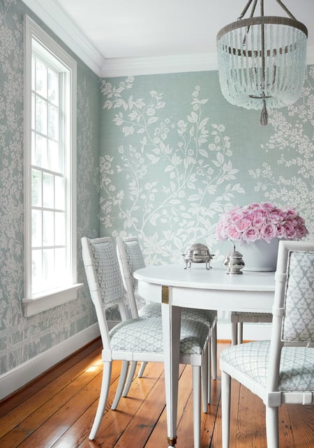 Villa Garden Mural - Set, Pale Green