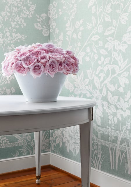 Villa Garden Mural - Set, Pale Green