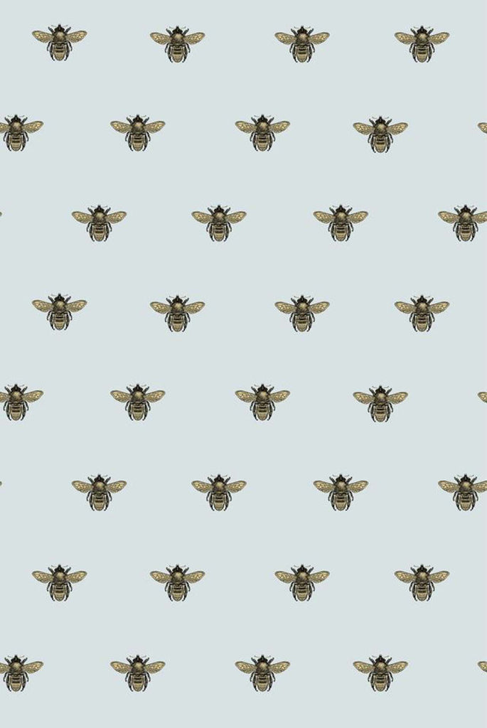 Honey Bee Black & Gold on Legbar Blue