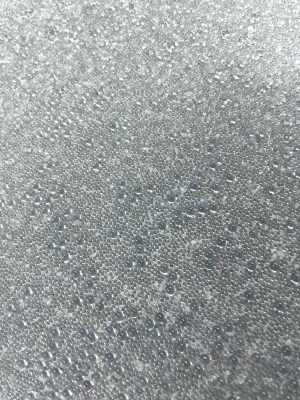 Gleaming Glambeads Blue Gray Metallic Glass Bead Wallcovering