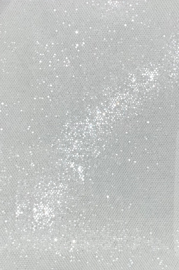 Hollywood Sequin - White | Glitter Walls