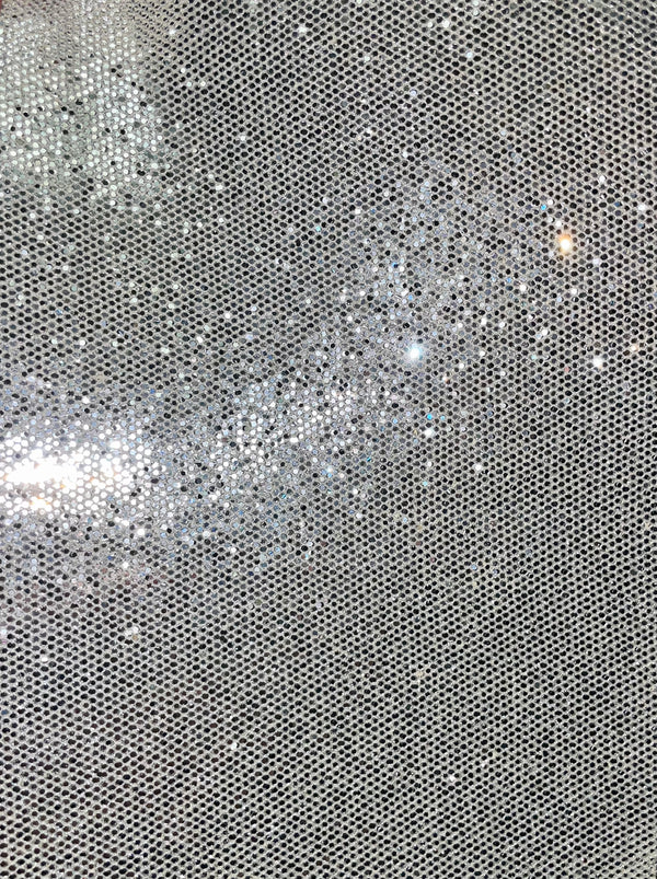 Hollywood Sequin - Silver | Glitter Walls