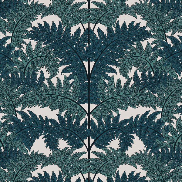 Inferno Teal, Sample Wallcoverings | House of Hackney