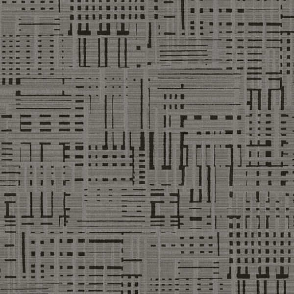 Insight Grid High Street Gray - Gray Commercial Wallcovering | Koroseal