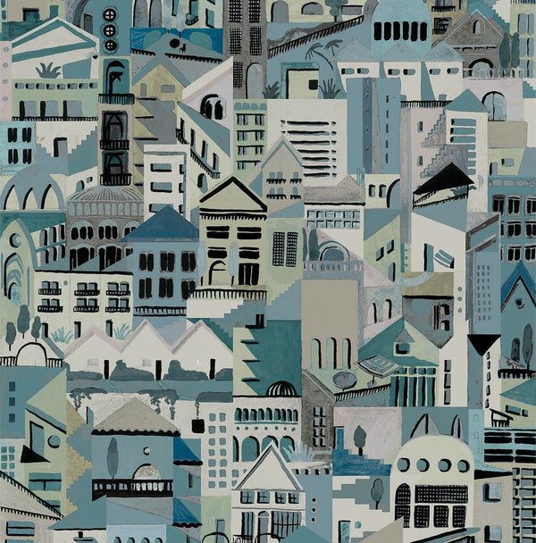 Villa Azul, Roll Vinyl Wallcoverings | Tres Tintas