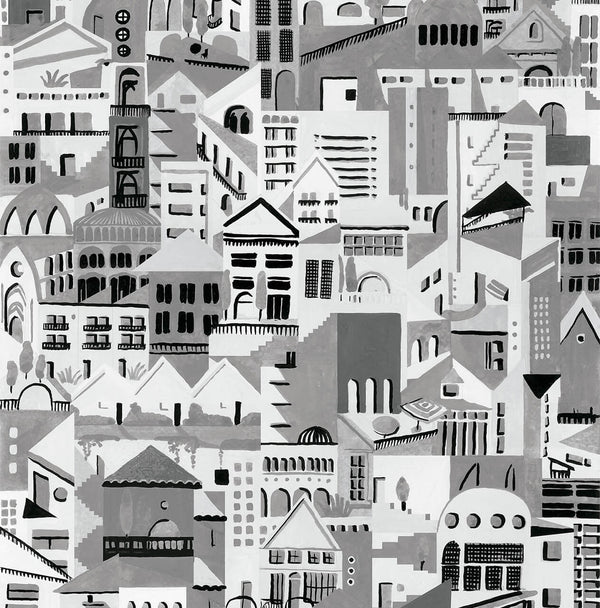 Villa Gris, Roll Vinyl Wallcoverings | Tres Tintas