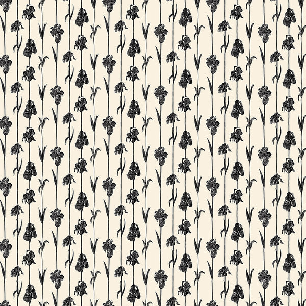 Corola Blanco Y Negro, Roll Vinyl Wallcoverings | Tres Tintas