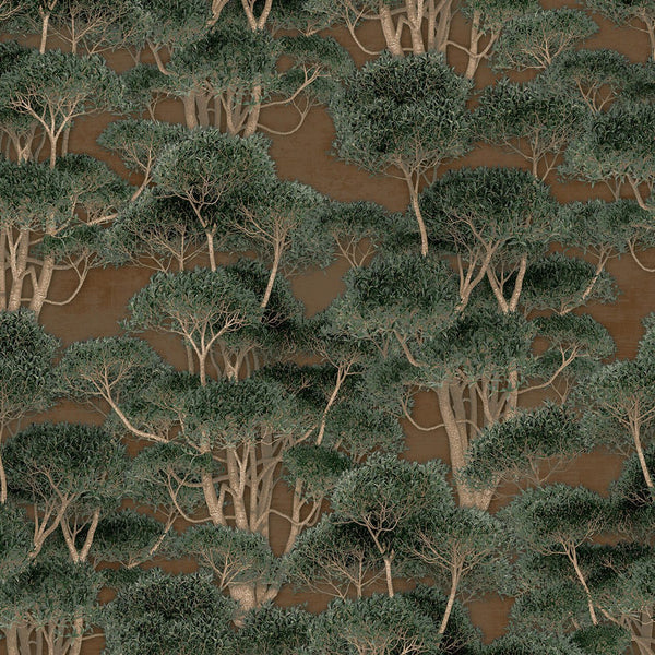 Olivae Marrón, Roll Vinyl Wallcoverings | Tres Tintas