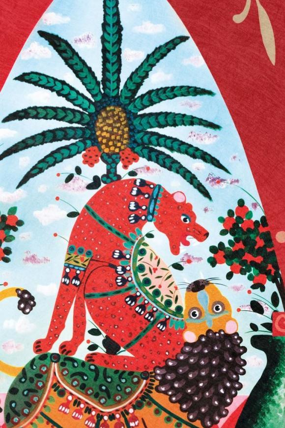 Armalu Metallic Sueded Rosso Wallpaper | Arte Europe