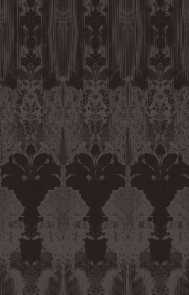 Ikat Damask Black