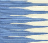 Ikat Stripe Two Color, Sea Blue / Pale Ivory