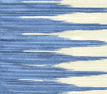 Ikat Stripe Two Color, Sea Blue / Pale Ivory