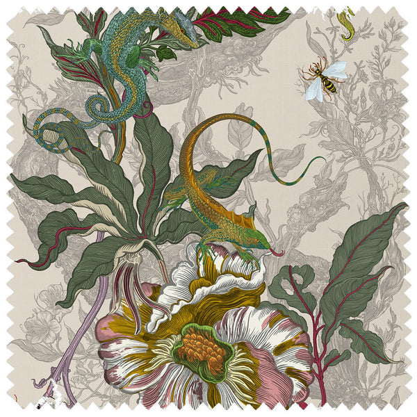 Indie Jungle Cotton Linen Original | Timorous Beasties Fabric