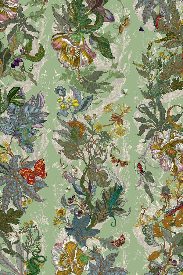 Indie Jungle Lacewing | Timorous Beasties Wallcovering