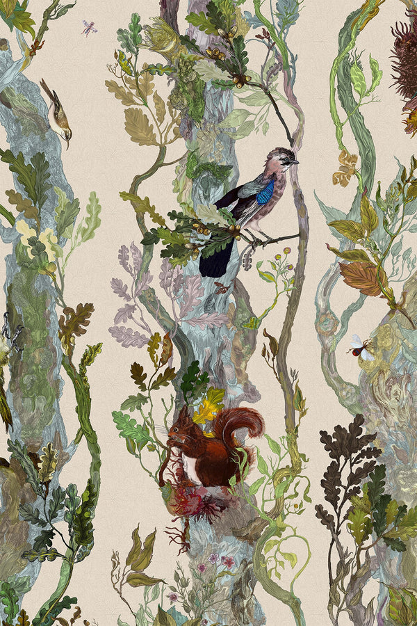 Indie Wood Bone | Timorous Beasties Wallcovering