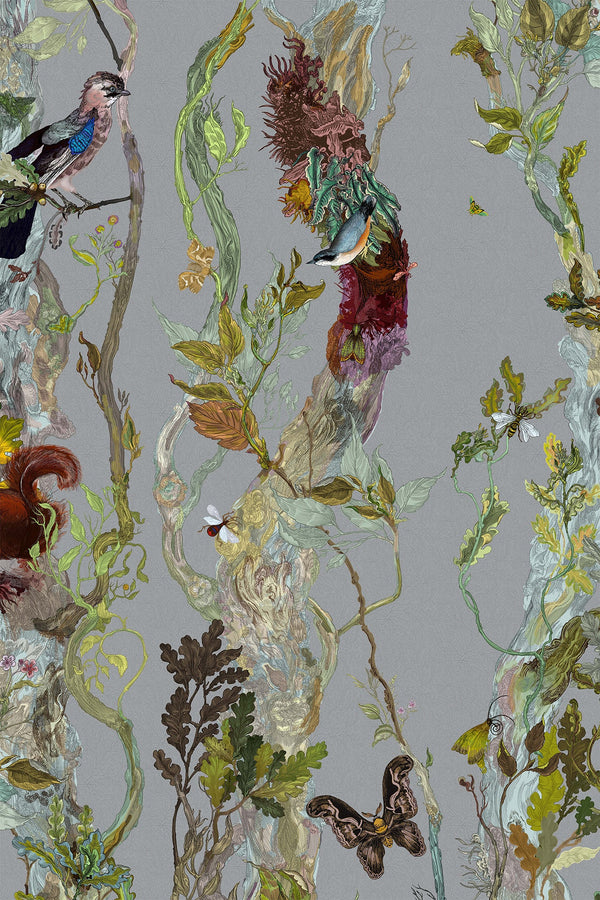 Indie Wood Gainsboro | Timorous Beasties Wallcovering